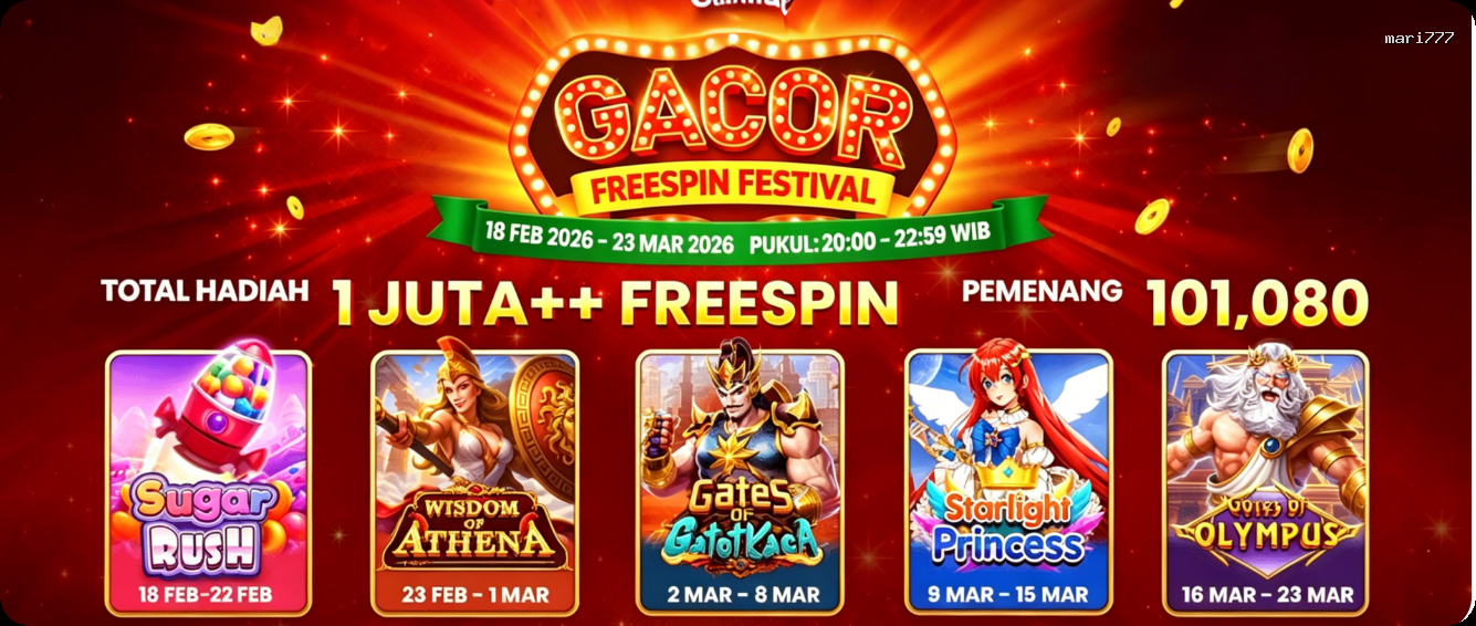 Login mari777 Sekarang Bonus Melimpah